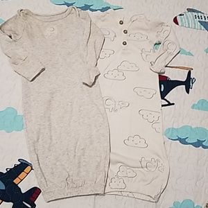 Newborn Nightgowns Lot of 2